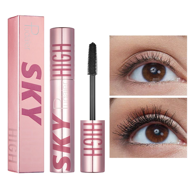 4D шелковое волокно Тушь объемное наращивание ресниц косметика