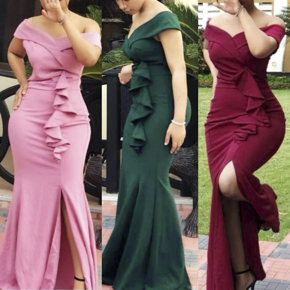 

Long Wedding Evening Dress 2021 African Dresses For Women Dashiki Ankara Split Dresses Elegant Ladies Clothes Slim Robes 180#