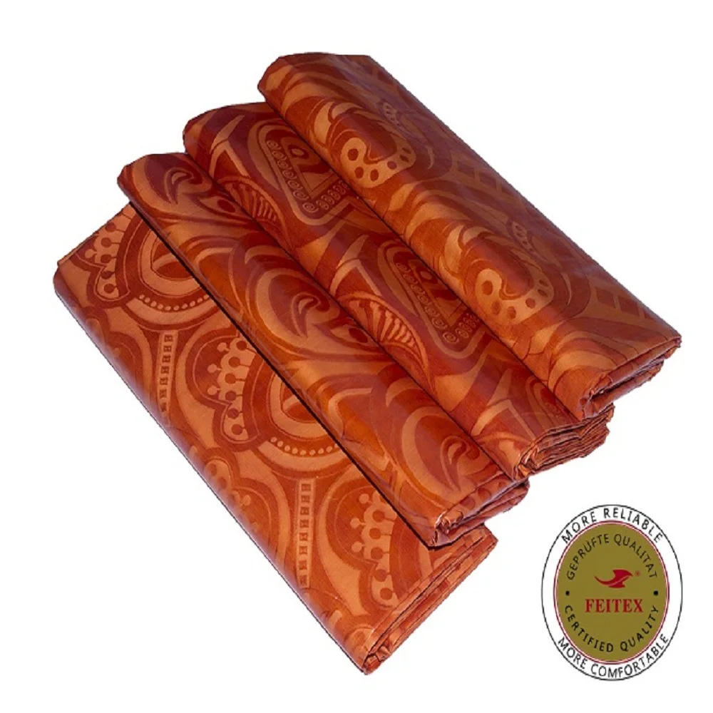 Feitex Ghalila Bazin Riche Австрия Хлопок Ткань 5 ярдов хорошее качество жаккард морская