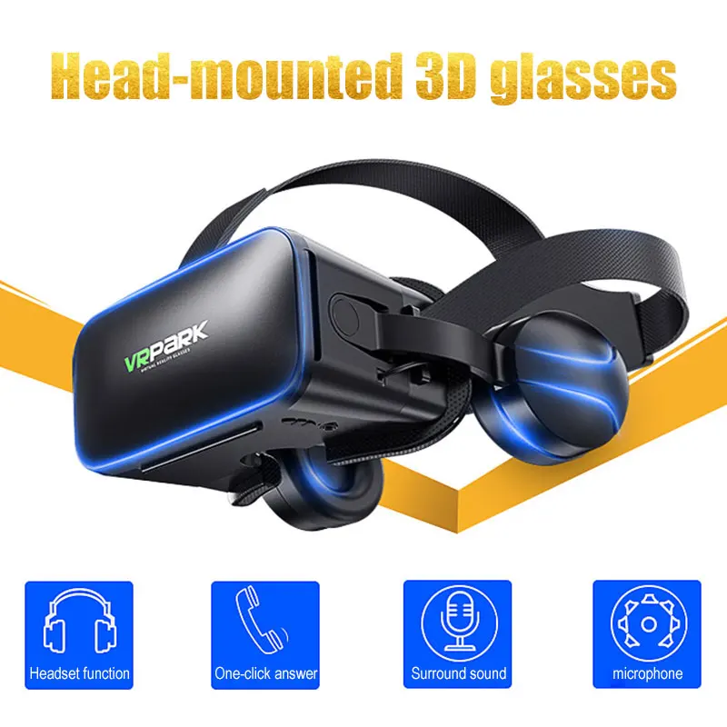 Очки виртуальной реальности J20 VR one machine гарнитура 3D очки с наушниками шлем для