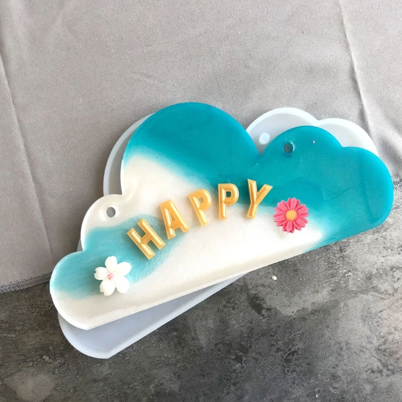 

Crystal Epoxy Resin Mold Doorplate Door Signs DIY Plate Casting Silicone Mould