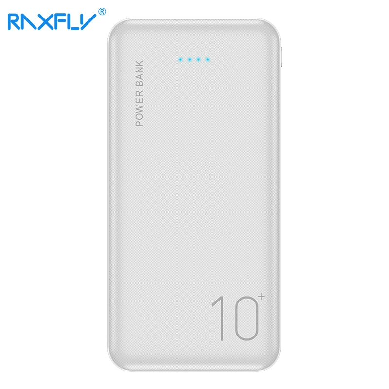 RAXFLY 10000mAh портативное зарядное устройство для iPhone Xiaomi Mi Bateria внешний