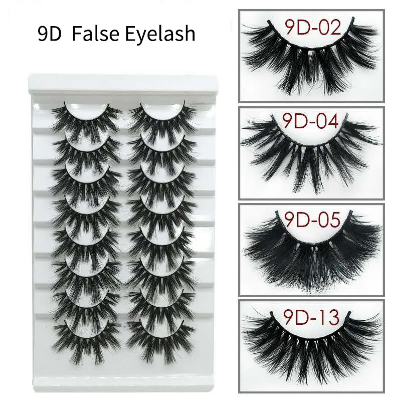 

8 пар 3D норковые ресницы натуральные накладные ресницы Эффектный объем Искусственные ресницы макияж ресницы наращивание шелковые ресницы