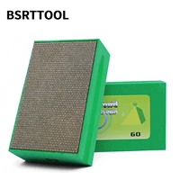bsrttool diamond hand polishing pad 60120200400 grit polishing disc suitable for glass stone marble diy hand tools