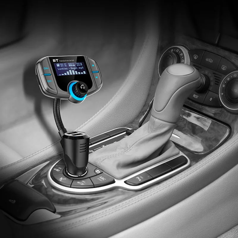 Bt70 Fm передатчик автомобильное радио Bluetooth Комплект двойной USB Qc3.0 Беспроводной Mp3