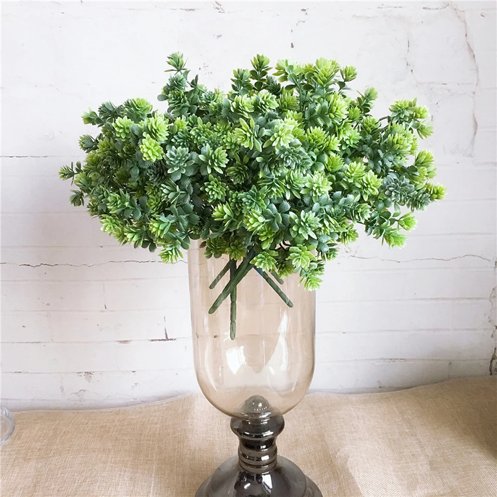 1 шт. пластиковые суккулентные растения искусственные осенние листья сделай сам