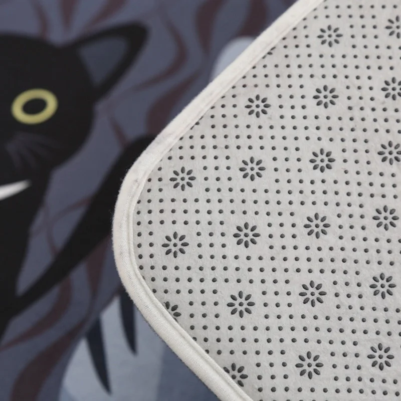 

Fashion Floor Mats Cartoon Cushion Cat Printed Carpets Doormats For Kitchen Bathroom Living Room Anti-Slip Pad THIN889