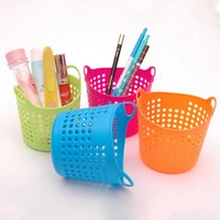portable mini plastic stationery cosmetic desk storage basket organizer holder storage box kitchen accessories