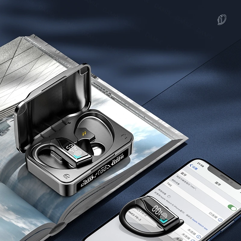 Bluetooth-наушники TWS водонепроницаемые с микрофоном и светодиодным дисплеем |