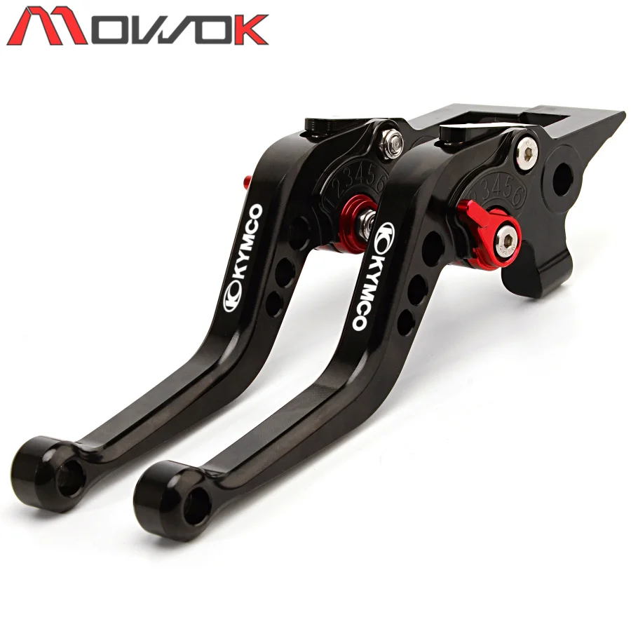 black red B Для KYMCO центр XCITING K-XCT 300 CK250T 300T мотоцикл короткие тормозные рычаги сцепления и крышки клапана шины Крышка для - Цвет: black red B