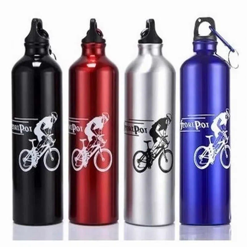750ml Portable Cycling Camping Bicycle Sports Aluminum Alloy Water Bottle metal Wholesale&ampWholesale New Bike Accessories 7 | Спорт и
