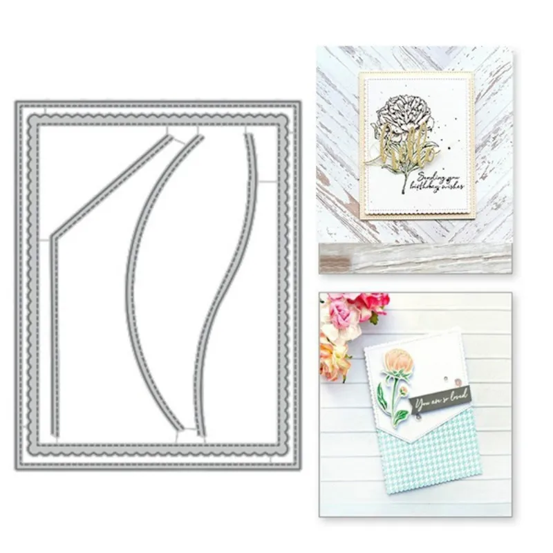 Crazyclown фон Сделай Сам Рамка металлический Трафаретный вырубной штамп Скрапбукинг