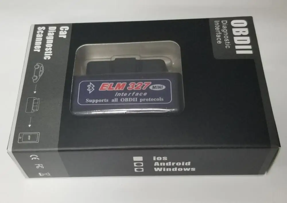 Супер Мини ELM327 Bluetooth elm327 V1.5 с 25k80 чипом мини ELM-327 Авто OBD2 диагностический сканер Mini ELM-327 для Android - Цвет: 2.1 Black elm27