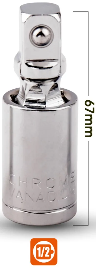 0.5 inch 1/" 3/8" 1/" Универсальный шарнирный набор трещотка угловой удлинитель гнездо адаптер ручной и пневматический сгибаемый адаптер гнездо инструменты - Цвет: 0.5 inch