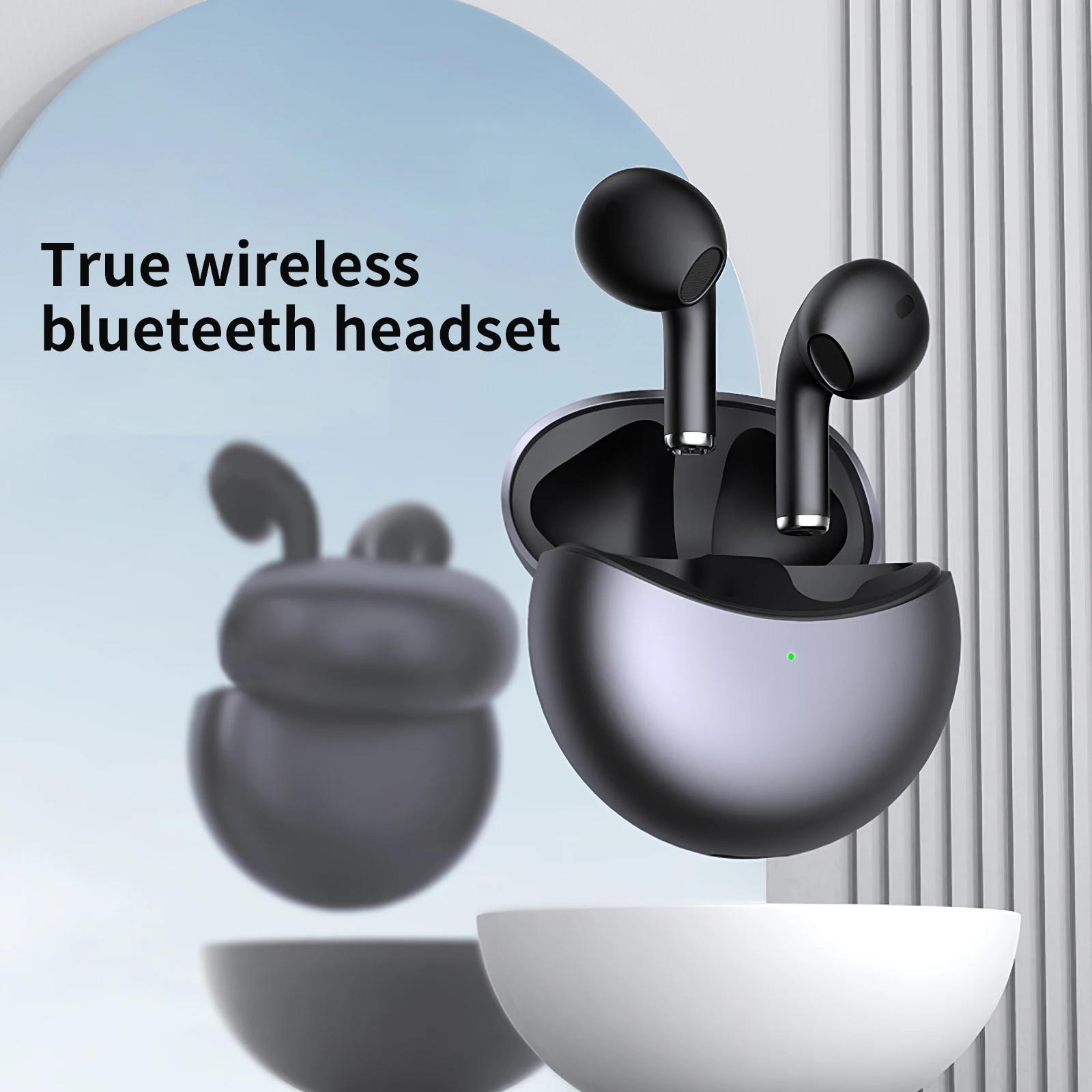 Fone de Ouvido Recarregável sem Fio Chamando para Casa 5.0 sem Fio Bluetooth Quarto Escritório Branco Usb
