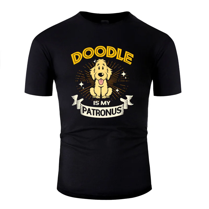 

New Fashion Popular doodle dog goldendoodle golden retriever poodle tshirt 2020 Novelty clothing mens t shirt Crazy Tee tops