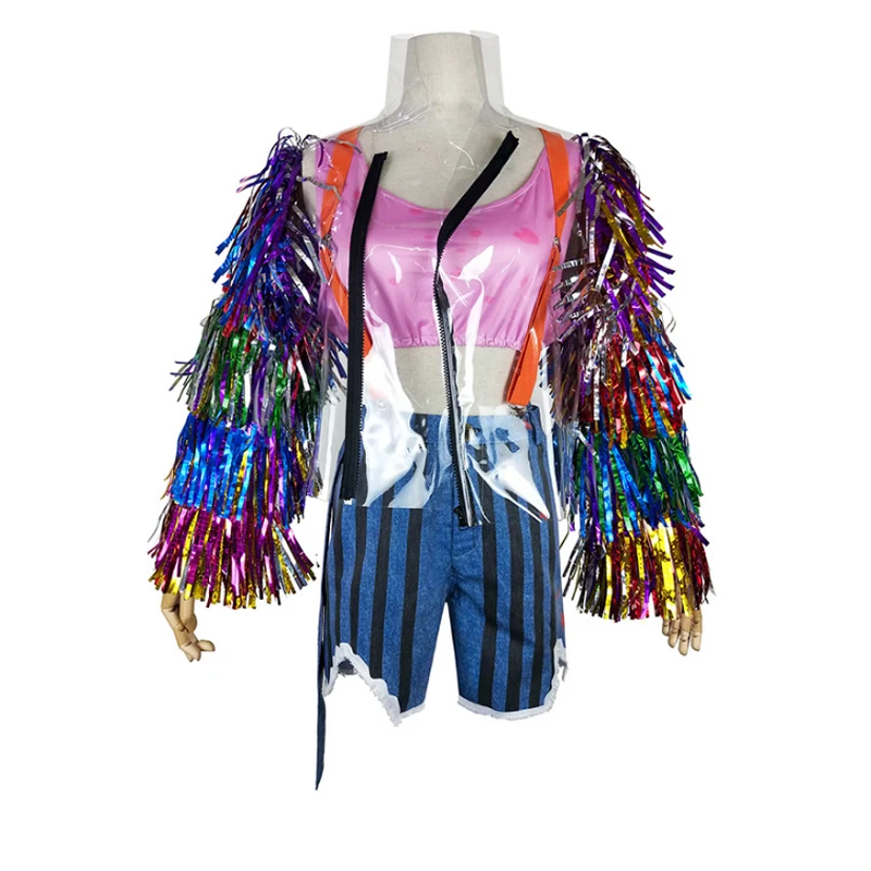 

Movie Birds of Prey Cosplay Costume Plus Size Adult Costume Vest Shorts Sexy Suit for Girls Women