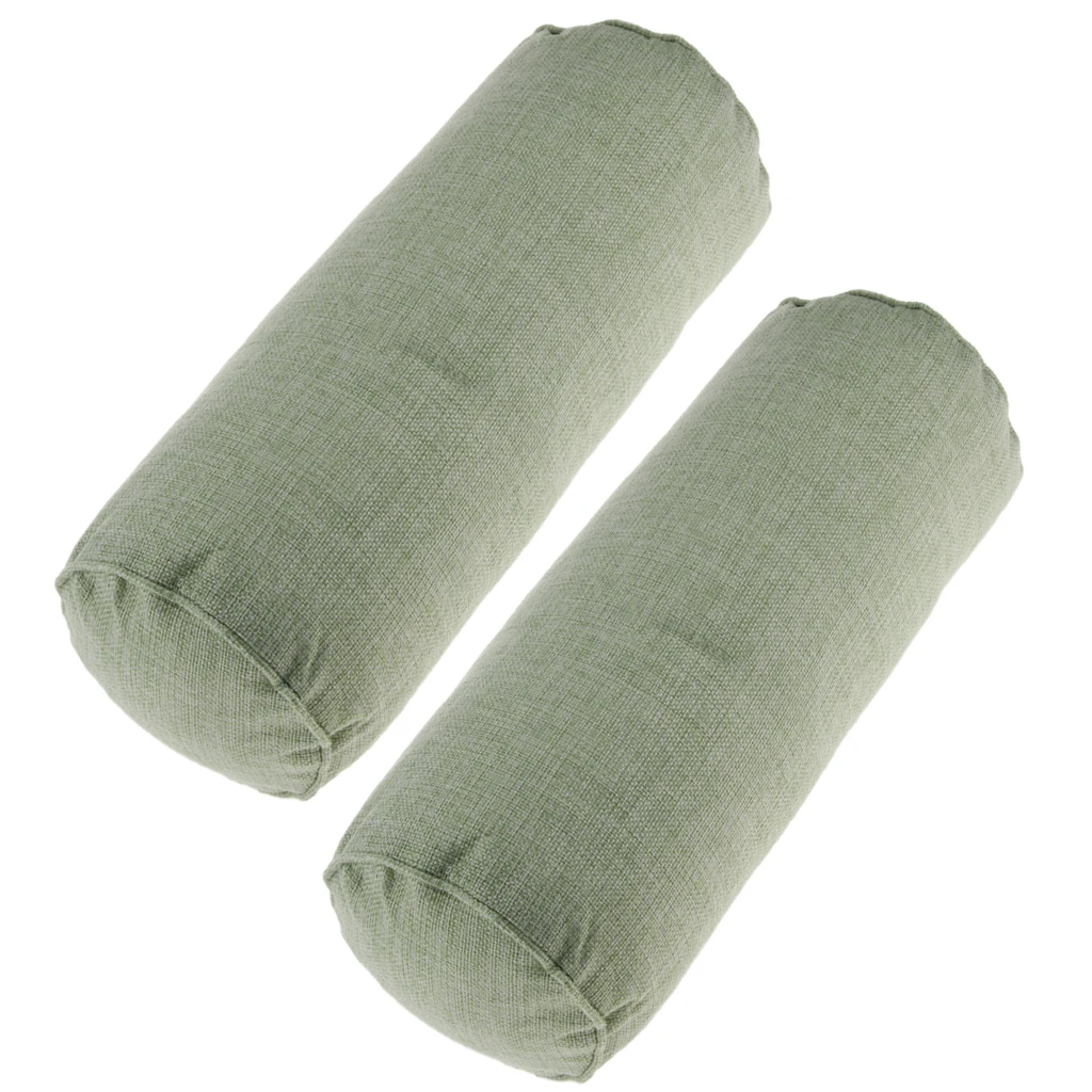 

2pcs Comfort Back Neck Roll Pillow, Orthopedic Sleeping Pillow, Round Cervical Support Pillow for Spine, Neck Foot Support