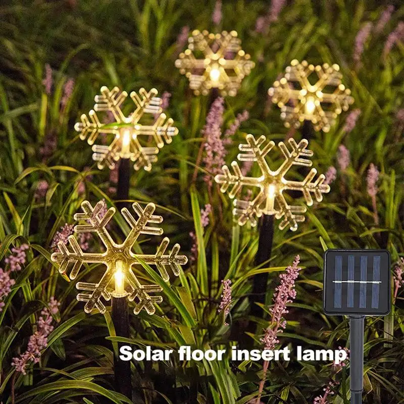 

Led Solar Light Christmas Decorations Christmas Tree Snowflakes Stars Decorative Light Landscape Lamp Outdoor Patio Decor Tool