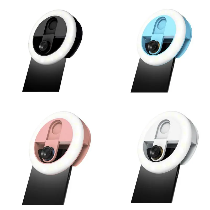 Универсальная светодиодная Кольцевая вспышка для селфи портативная лампа с 36