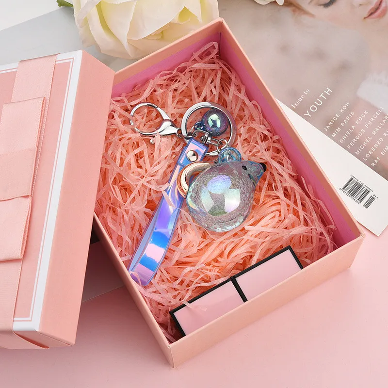 Новинка 2020 модный брелок для ключей с акриловыми кристаллами в виде желеобразной