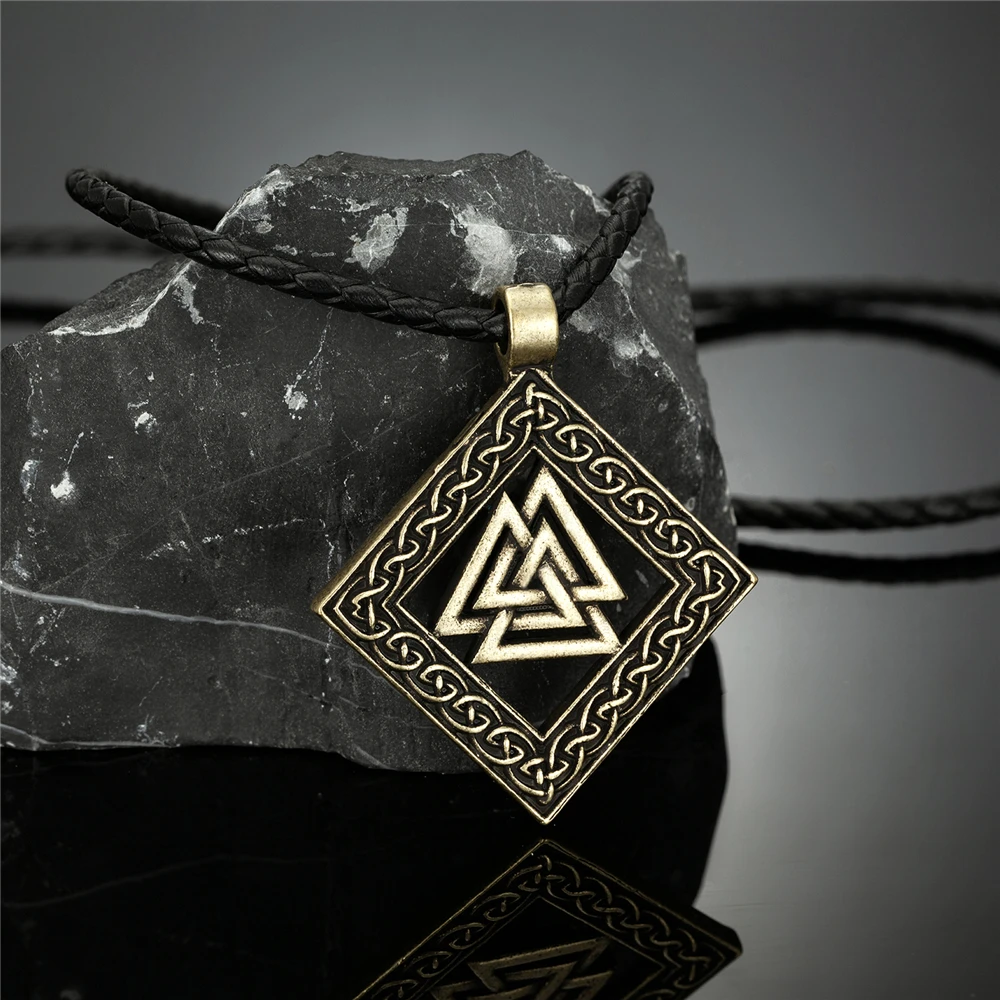 Ретро-символ викинга Троицы скандинавские ожерелья-руны для мужчин кулон