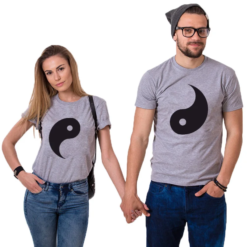 EnjoytheSpirit футболка для пары Yin Yang рубашки отношений подарок нее и его одинаковый