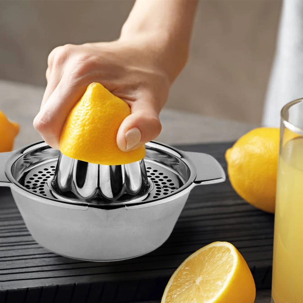 Соковыжималка для лимона 100% портативная Ручная из нержавеющей стали кухонные