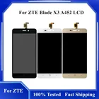 100% протестирован для ZTE BLADE X3 D2 A452 T620, ЖК-дисплей и дигитайзер сенсорного экрана, полная замена для ZTE A452, ЖК-дисплей в сборе