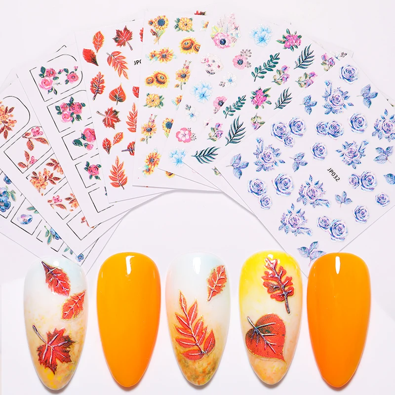 1 лист дизайн ногтей сделай сам декоративные наклейки для цветы смешанные узоры