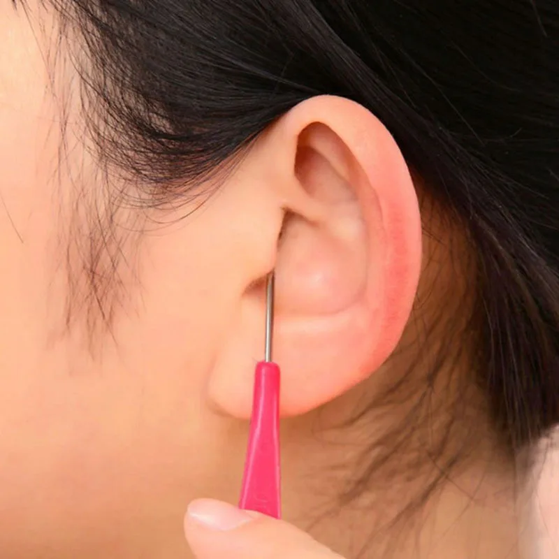 

Color Plastic Handle Iron Ear Pick Faux Stainless Steel Earpick Ear Pick Small Gifts with Keyhole Metal Ear Pick