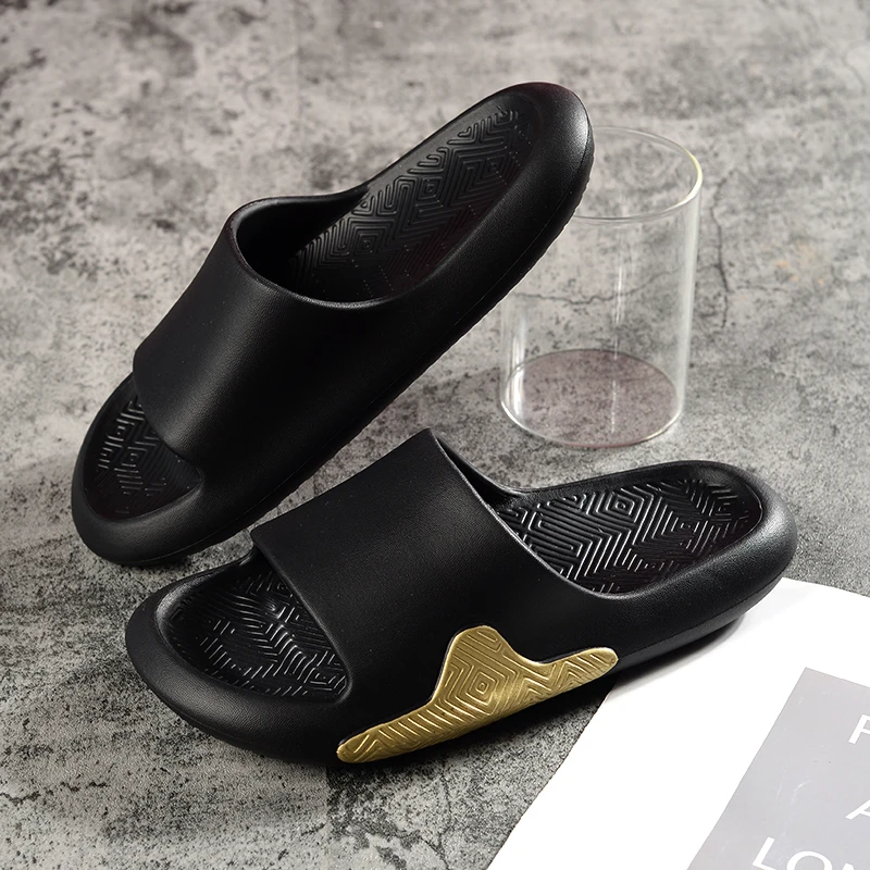 Peak slippers men's fashion 2021 new summer men's household soft bottom anti-skid flip flops fashion outdoor beach shoes