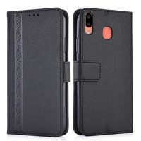 3d embossed leather case for samsung galaxy a40 a405 a405f sm a405fn sm a405f back cover wallet case with card pocket