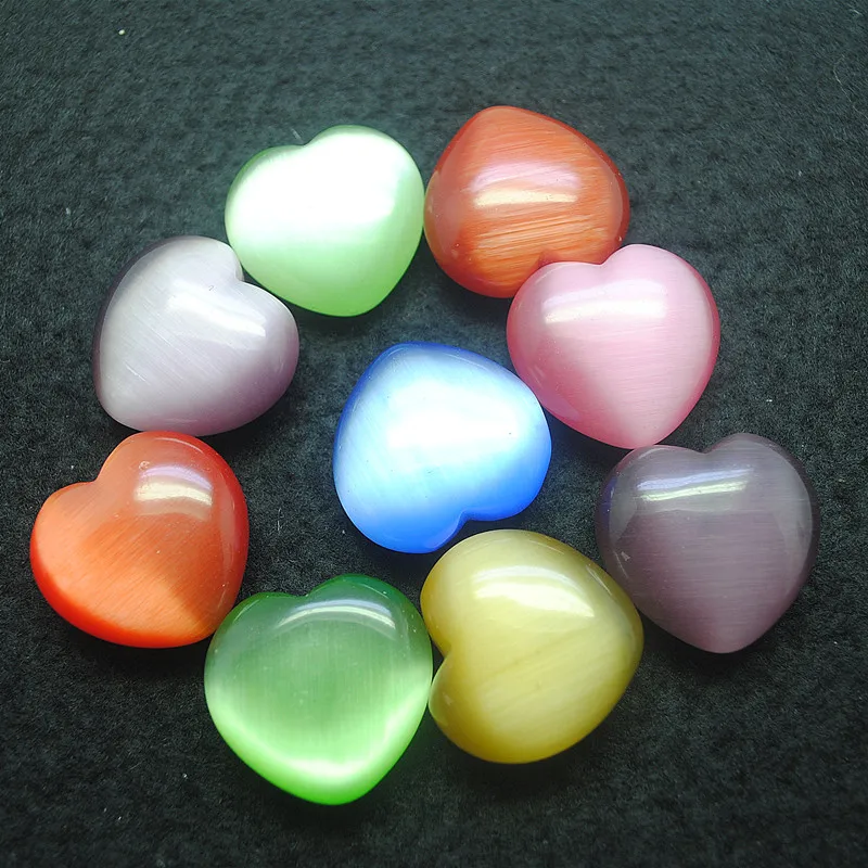 Бусины из стекла Кошачий глаз разные цвета без отверстий для женщин 4 шт. |