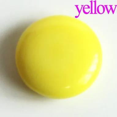 yellow 10 шт. белые/черные круглые пластиковые кнопки, швейные инструменты, декоративные кнопки, аксессуары для одежды для детской одежды - Цвет: yellow