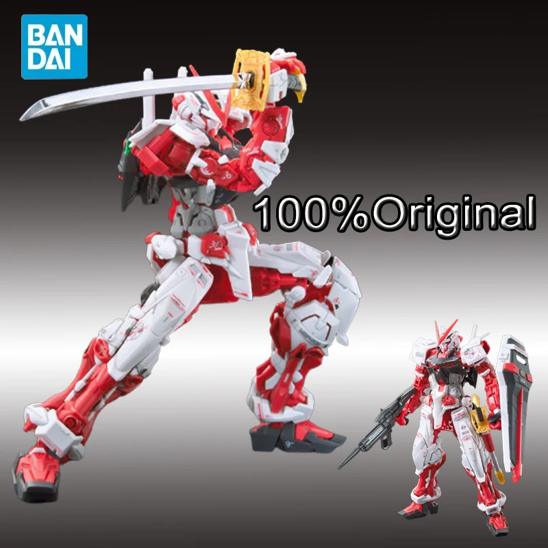 Робот-фигурка Gundam Bandai Anime Gunpla RG 1/144 Astray Red Change Heresy Lost Model, собранный, как игрушка для детей или орнамент.