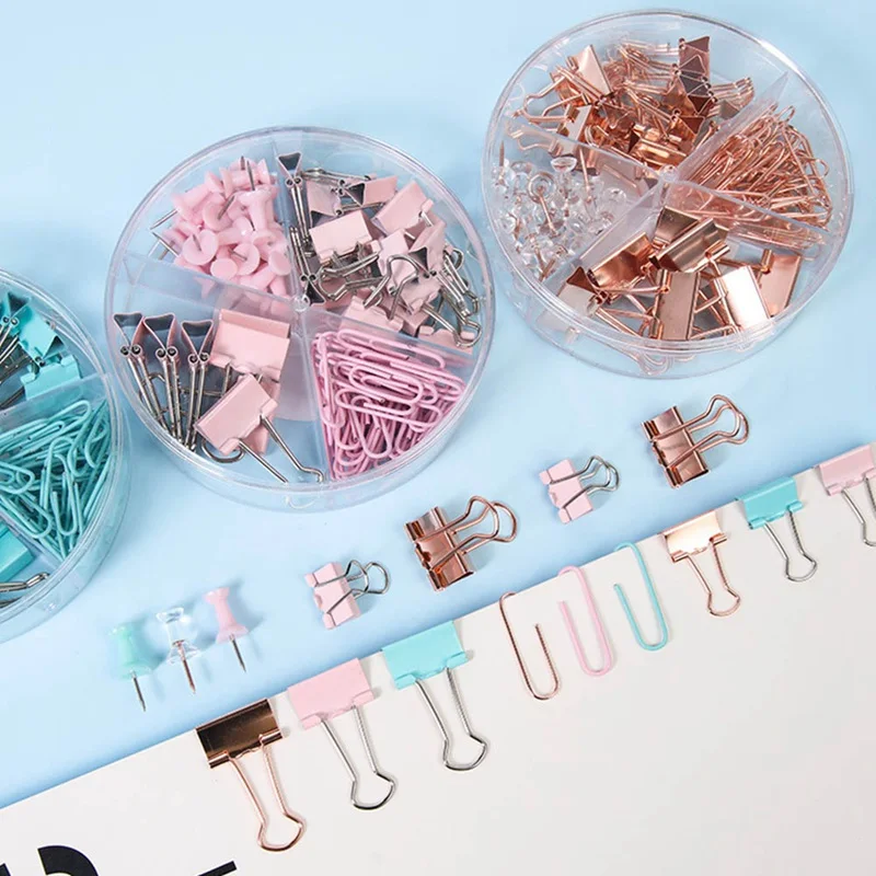 Зажим для бумаги с длинным хвостом офисные зажимы из розового золота