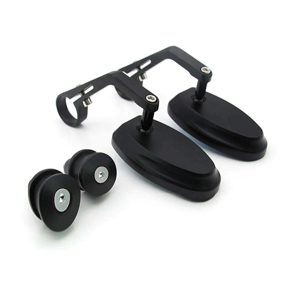 

1pair Universal Extension Bar End Easy Install Aluminum Alloy Motorcycle Rearview Side Mirror Durable Handlebar High Definition