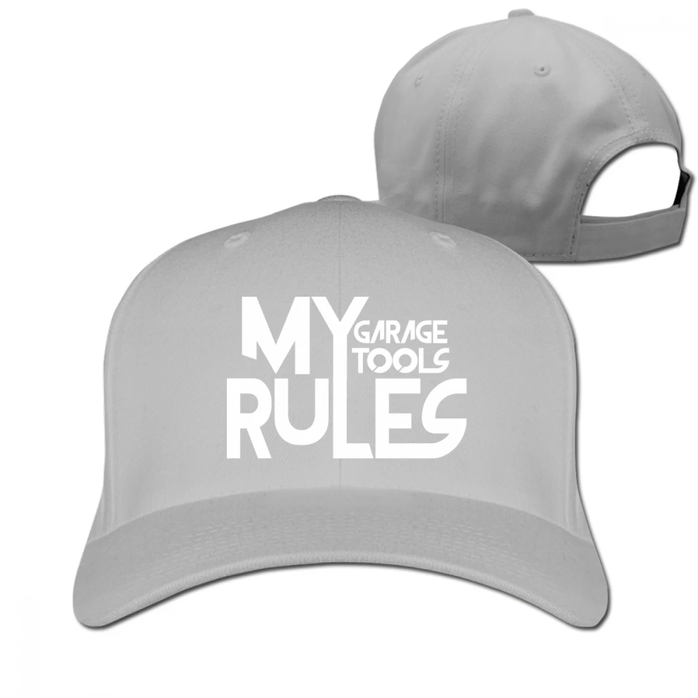 Мой гараж мои инструменты правила черные унисекс Мужские Женские Truker кепки