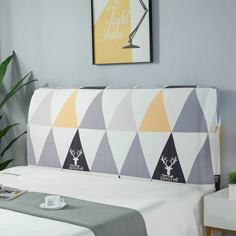 

1.2/1.5/1.8/2/2.2m Bedroom Decor Elastic Bedhead Cover All-Inclusive Bed Head Cover Bed Head Back Protector Headboard Dust Cover