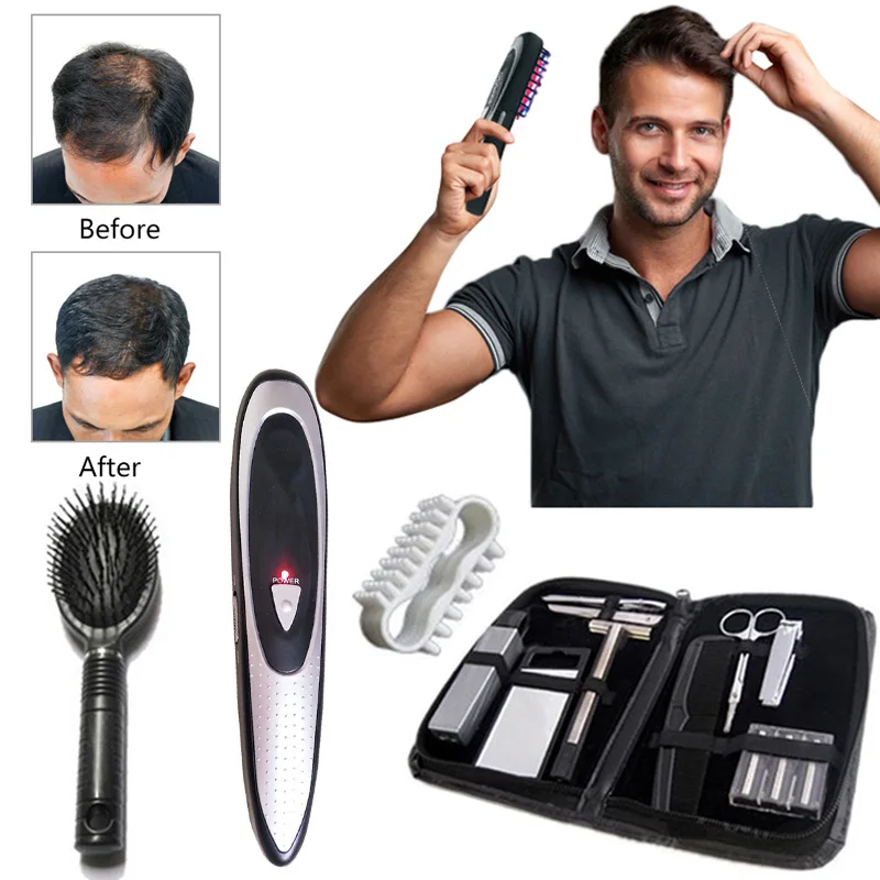 Электрическая расческа лазерная щетка для роста волос выпадения массажер мужчин