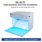 Новый регулируемый стол для очистки от ветра без пыли, скамья для очистки со светодиодсветильник кой, небольшой мини-Солнечный свет, рабочая комната без пыли