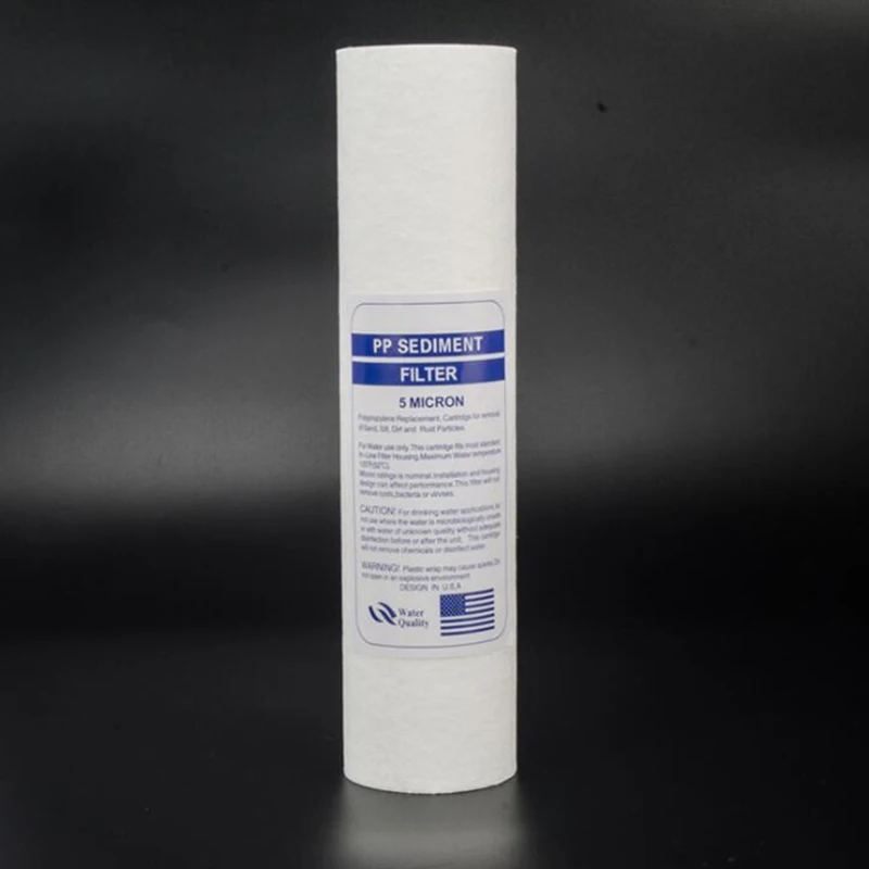 4 шт. очиститель воды 10 дюймов 5 микрометр осадочный фильтр для картридж PP