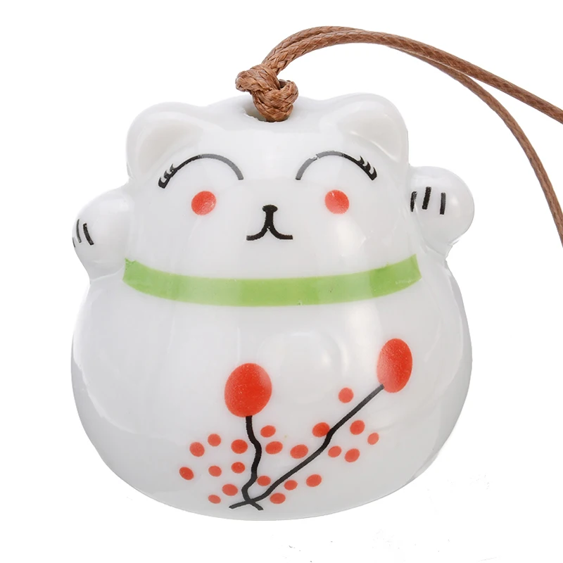 Lucky Cat Подвеска керамические колокольчики 220 мм Висячие для кошек ремесла
