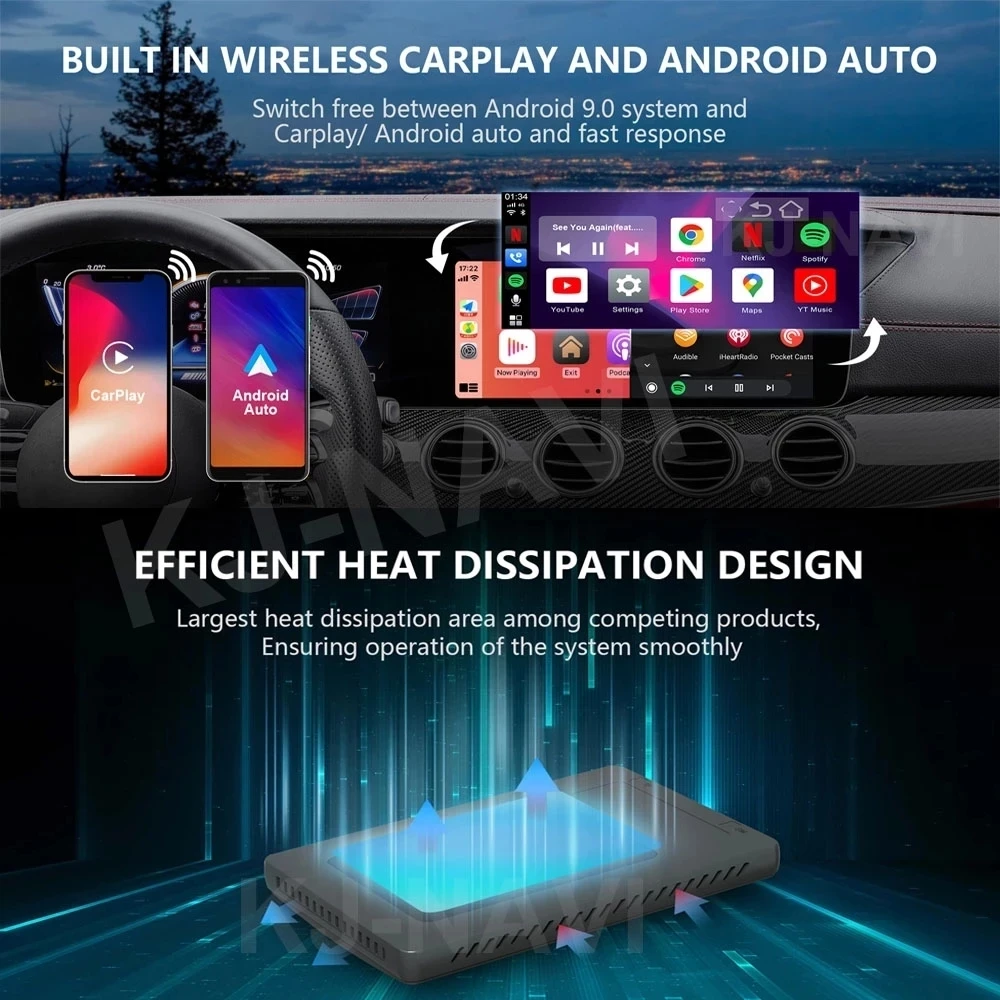 $139.02 2021 New CarPlay Android 10.0 4+64G Ai Box For Car Multimedia Player Car-Play USB Youtube Infex Wireless MirrorLink Bluetooth