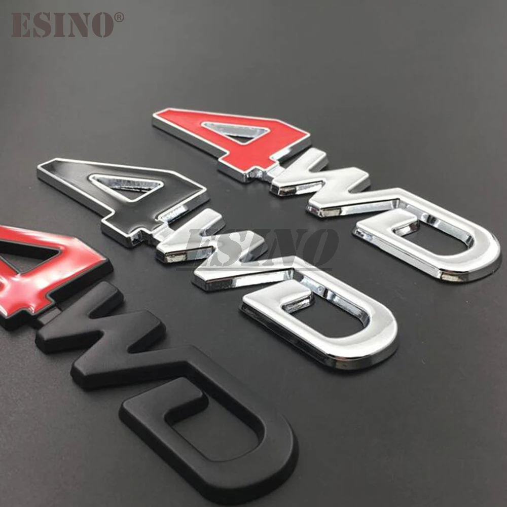 Автомобильный Стайлинг 3D 4WD 4-х колесный привод для внедорожника 4x4 багажник из