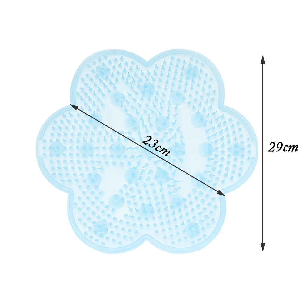 1Pc Silicone Bath Shower Mat Suction Cup Non-slip Anti Skid Pad Mats Bathroom Foot Brush Dead Skin Massager HOT | Красота и здоровье