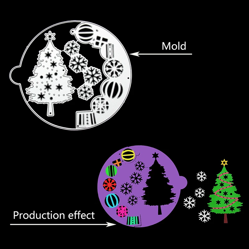 Углерода Сталь металлическое ремесло/заснеженных деревьев Бумага под давлением