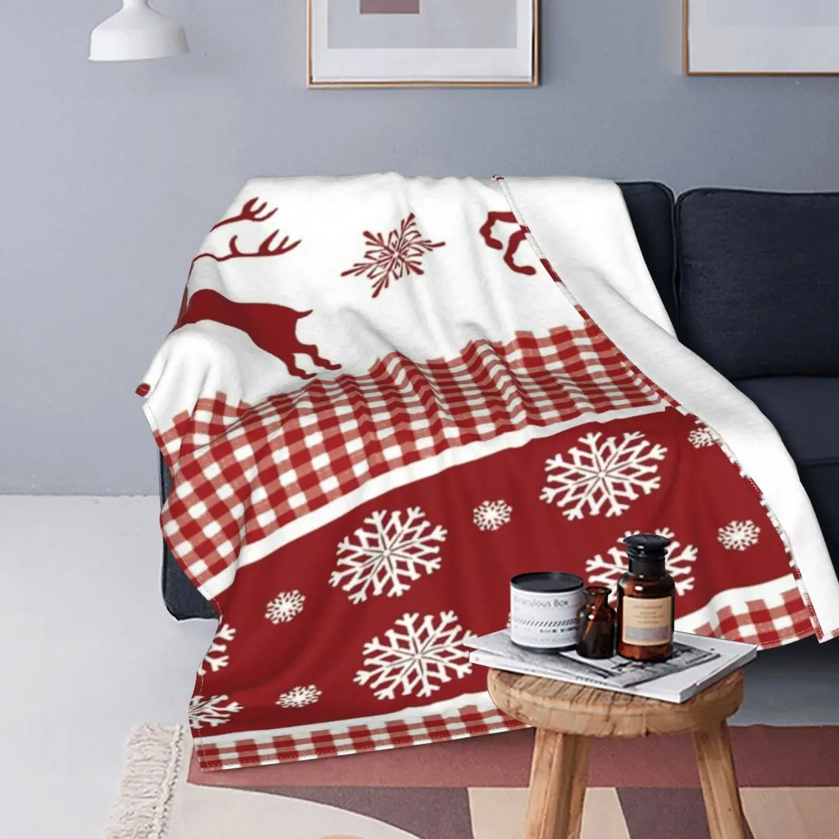 

Christmas Santa Claus Patterns Winter Coral Fleece Blanket Velvet Warm Blankets Cotton Quilt Home Sofa Bedroom Bedding Throws