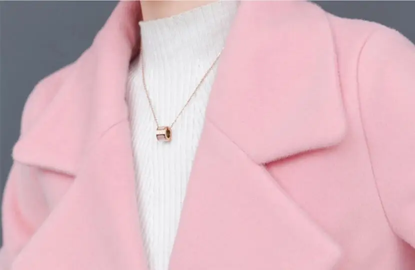 Зимняя женская шерстяная куртка новинка 2021 зимнее женское Шерстяное Пальто